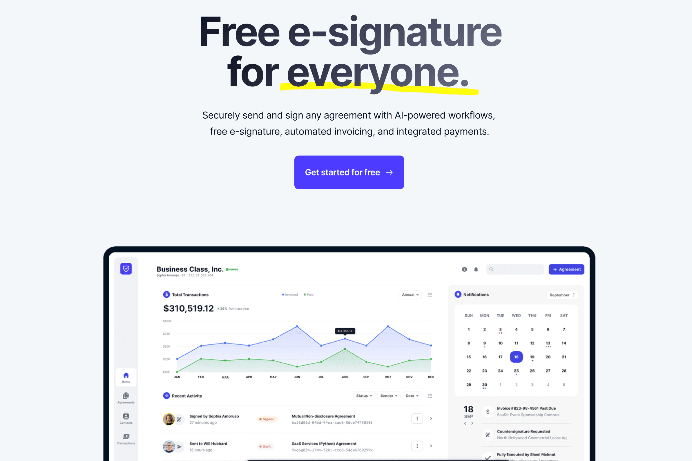 E-signature Platform