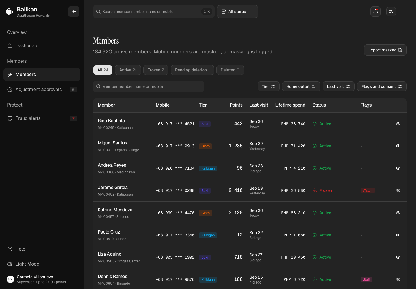 Balikan - Loyalty Platform with Second-Person Approvals and Fraud Rules screenshot 2