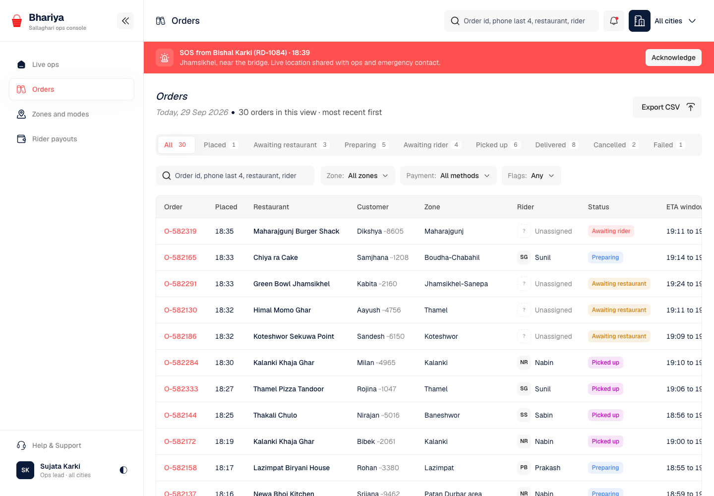 Bhariya - Food Delivery Platform with Fair Rider Pay and Safety Built In screenshot 2