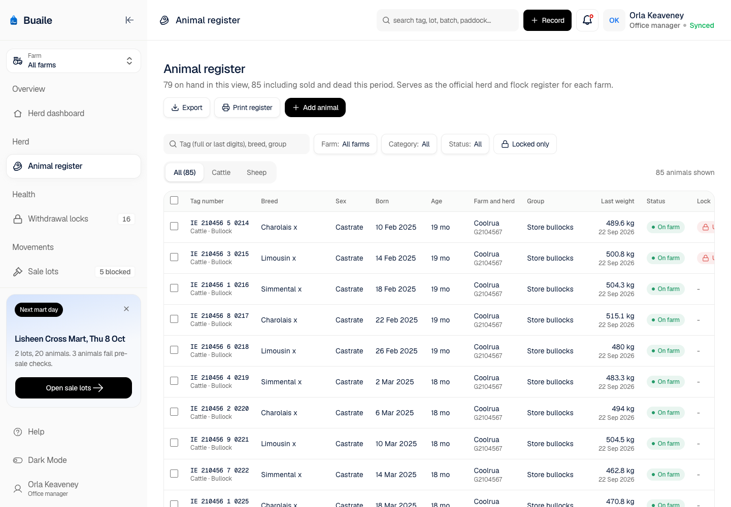 Buaile - Livestock Tracking Platform with Medicine Withdrawal Locks screenshot 2