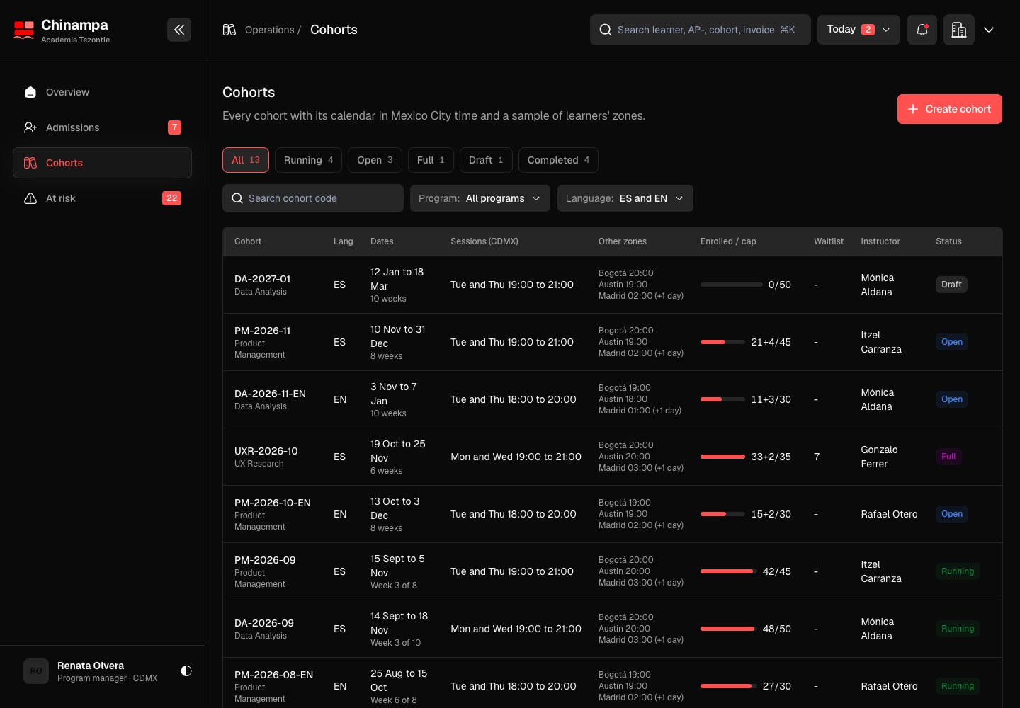 Chinampa - Cohort Learning Platform for Live, Instructor-Led Courses screenshot 2