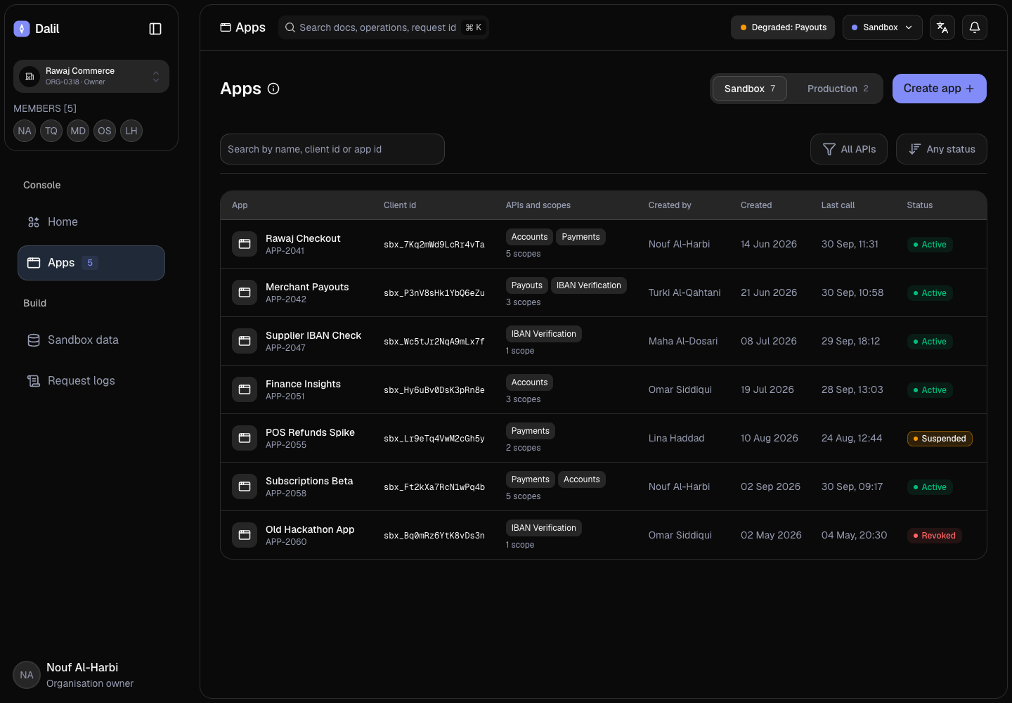 Dalil - Bilingual Developer Portal for a Saudi Payments API screenshot 2