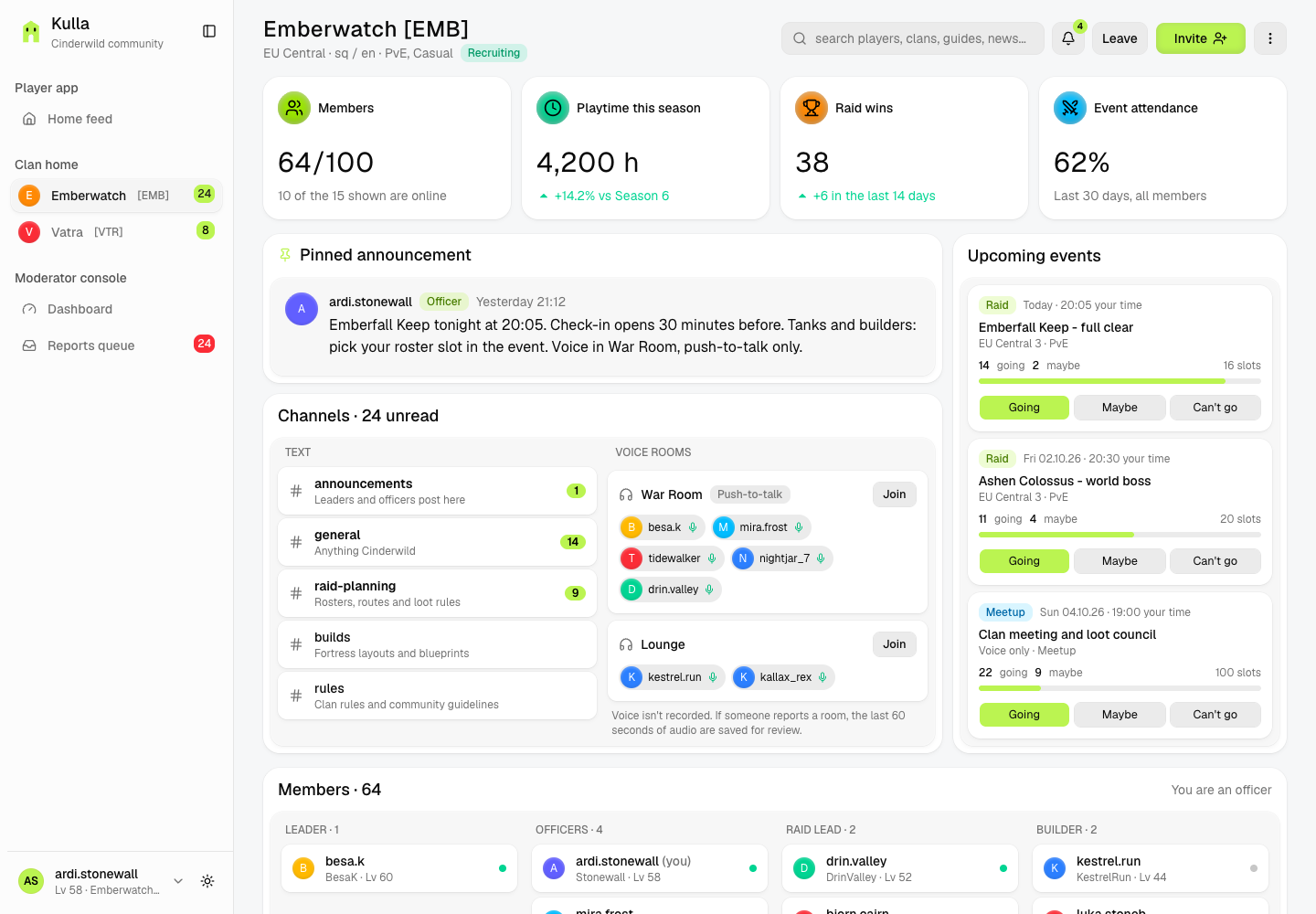 Kulla - Player Community App with a Trust and Safety Console screenshot 2