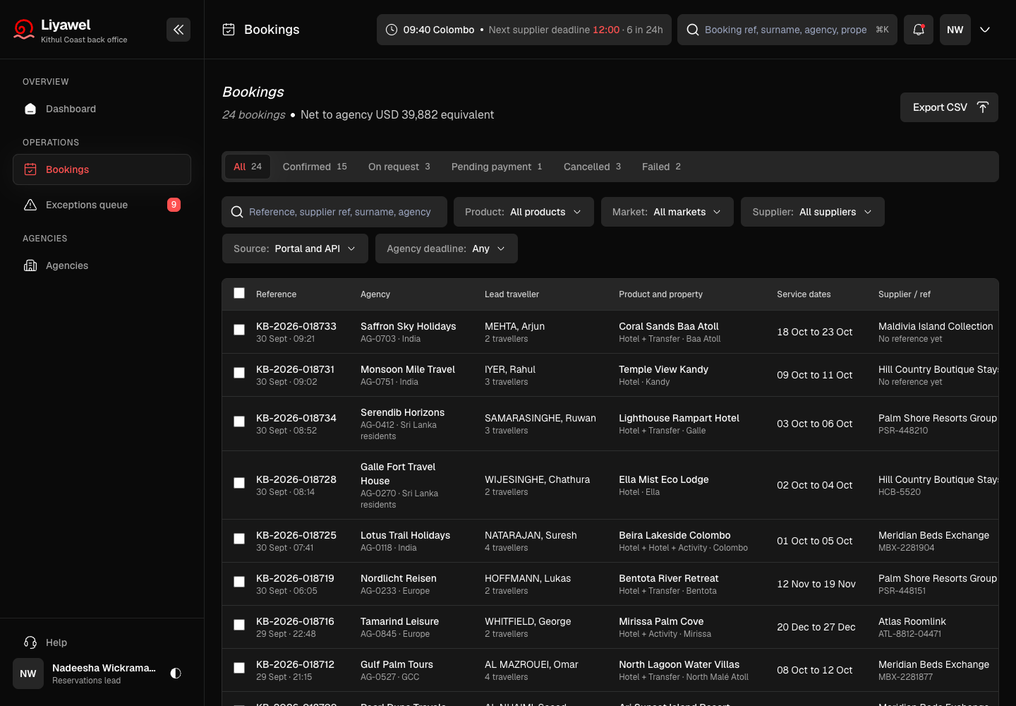 Liyawel - B2B Booking Platform and Back Office for a Bed Bank screenshot 2