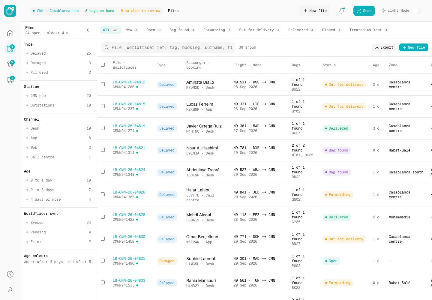 Lost Bag - Mishandled Baggage Tracing and Delivery Platform screenshot 2