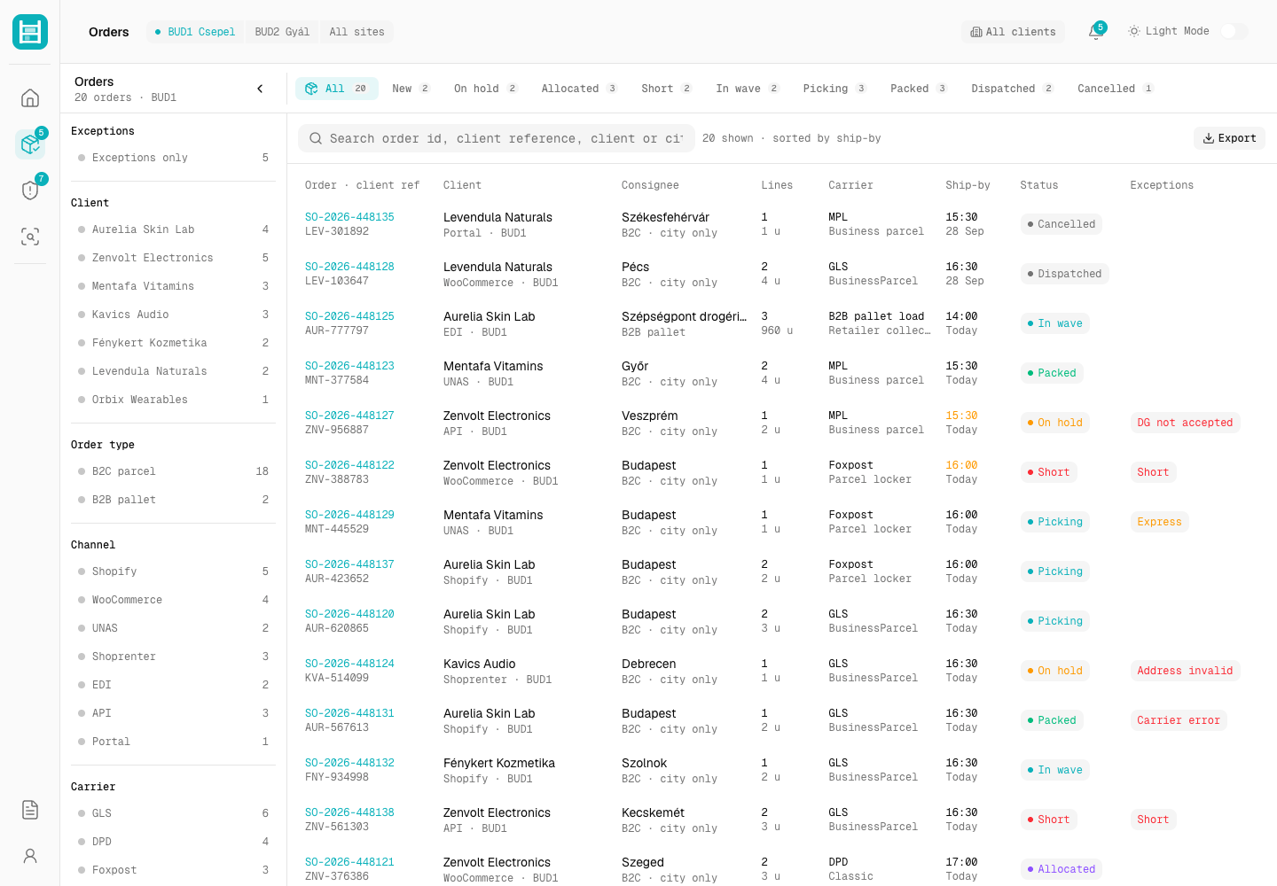 Rakpart - Multi-Client Warehouse Management System with Lot Trace and Recall screenshot 2