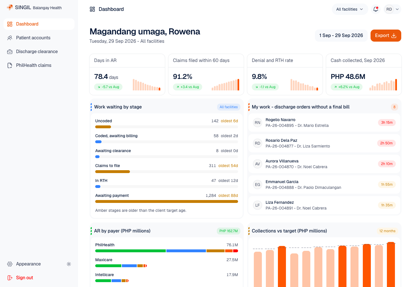 Singil - Hospital Billing and Claims Platform for PhilHealth and HMOs