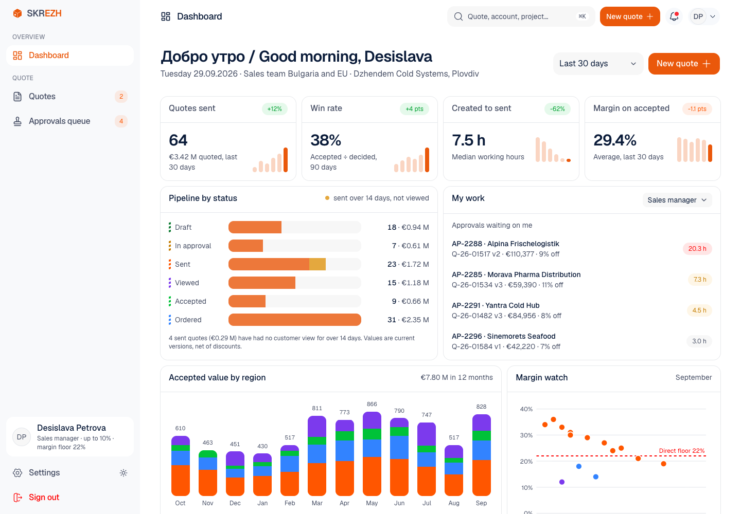 Skrezh - Configure, Price and Quote Platform for Modular Cold Rooms