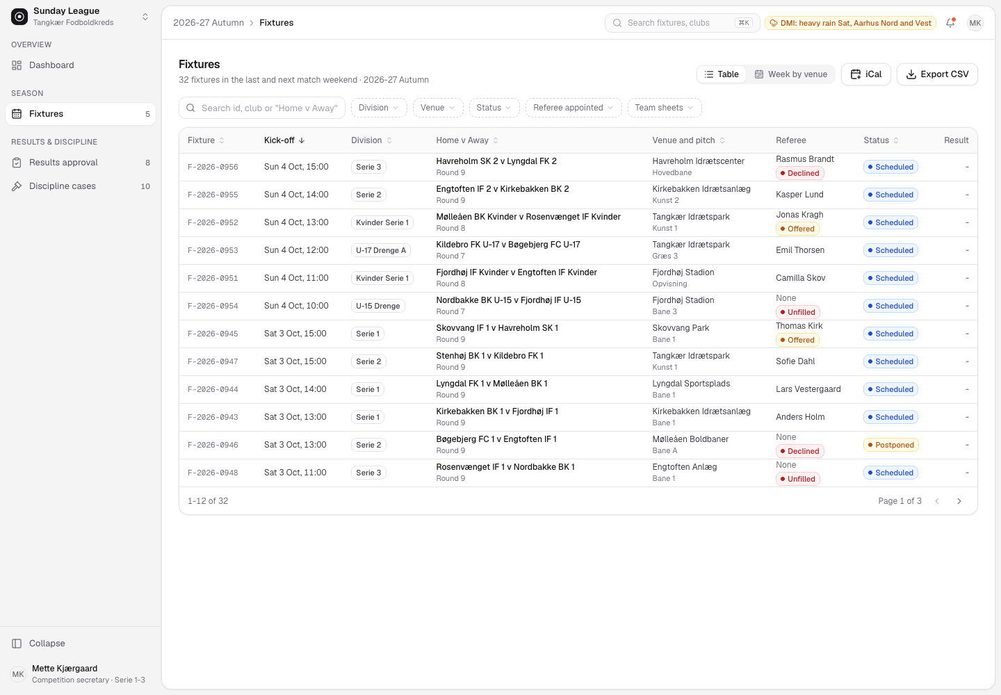 Sunday League - League Management Platform for Amateur Football screenshot 2