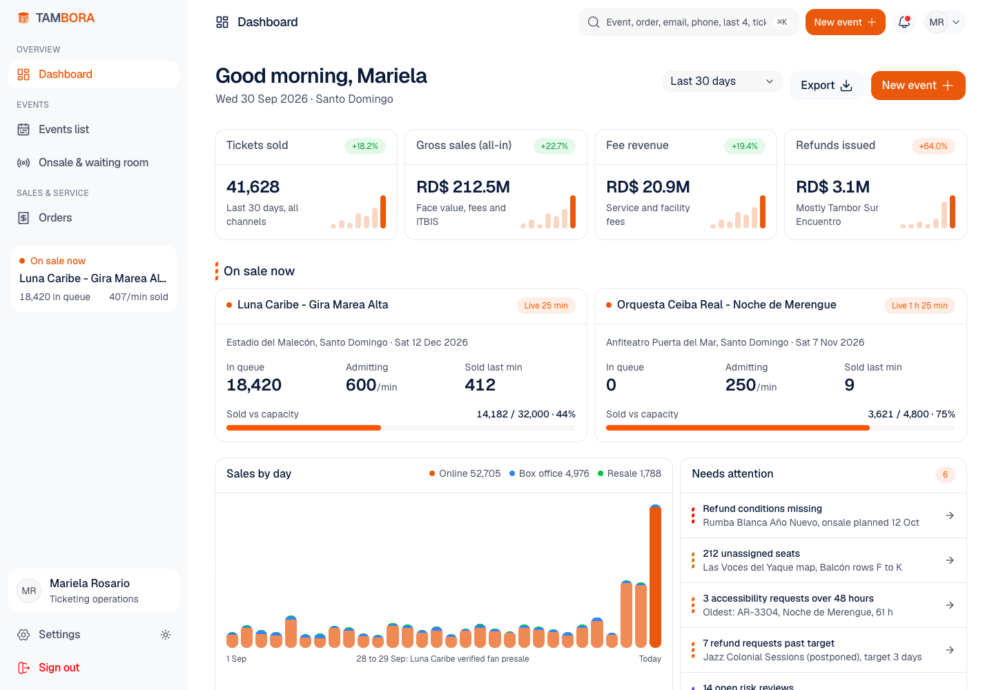Tambora - Ticketing Platform for Caribbean Concerts and Festivals