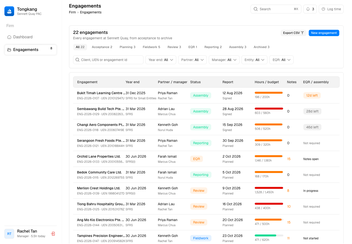 Tongkang - Audit Workpaper Platform from Acceptance to Locked Archive screenshot 2